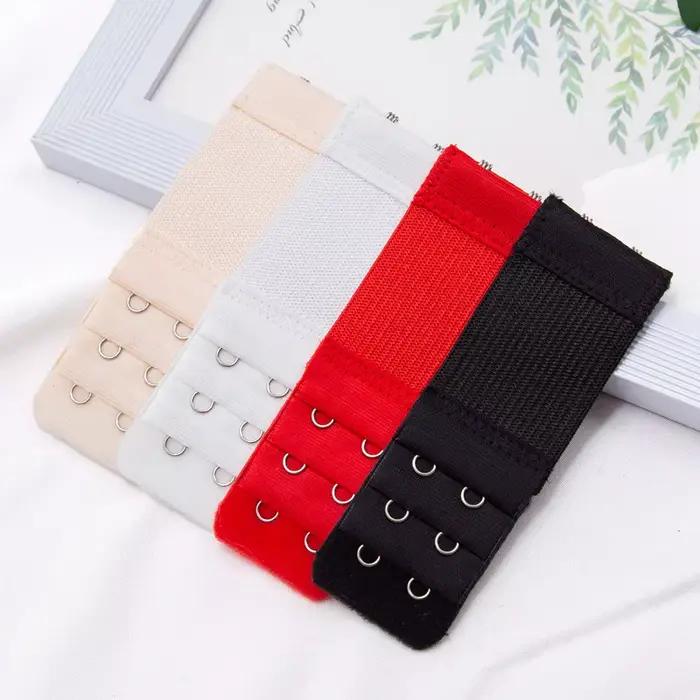 Extension de soutien-gorge élastique à 2 crochets pour femmes, 5 pièces/ensemble, sangle d'extension, Clip à crochet, boucle réglable, accessoires intimes