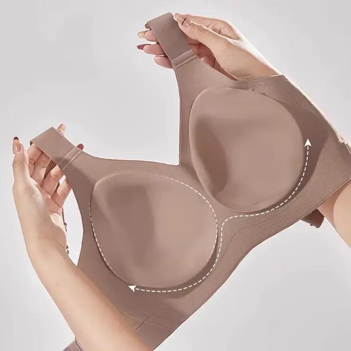 Soutien-gorge à bretelles antidérapantes pour femmes, Simple et décontracté, sans Trace, beau dos, bonnet complet, sous-vêtements réglables
