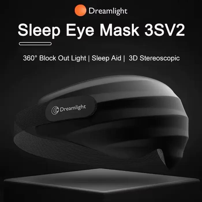 Dreamlight 3s masque pour les yeux sommeil 3D stéréoscopique aide au sommeil pour hommes femmes adulte Portable pour dormir bloc lumière masque pour les yeux voyage