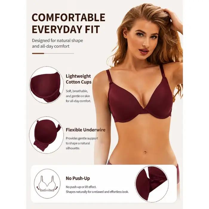 Comeondear – soutien-gorge confortable pour femmes, soutien-gorge 100 E Cup, Bralette réglable, lingerie Push Up, grande taille, sous-vêtements de couleur unie