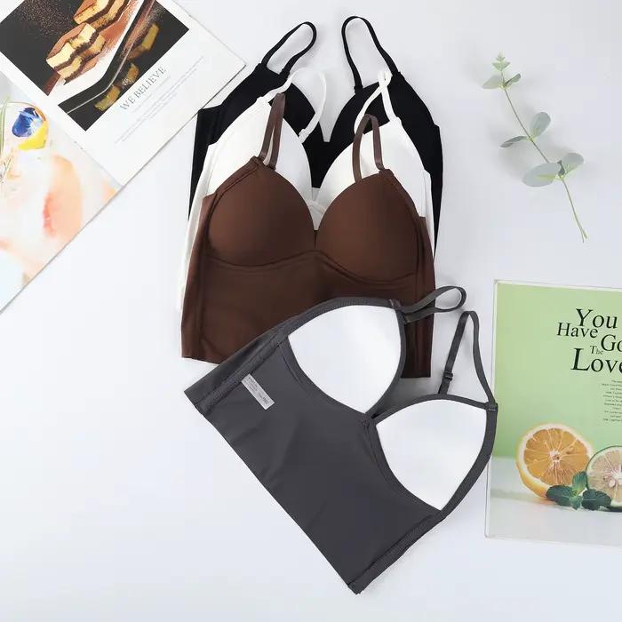 Soutien-gorge débardeur beauté dos fronde gilet fille chaude froncé soutien supérieur tasse fixe avec coussin de poitrine enveloppement poitrine bustier tubulaire sous-vêtements
