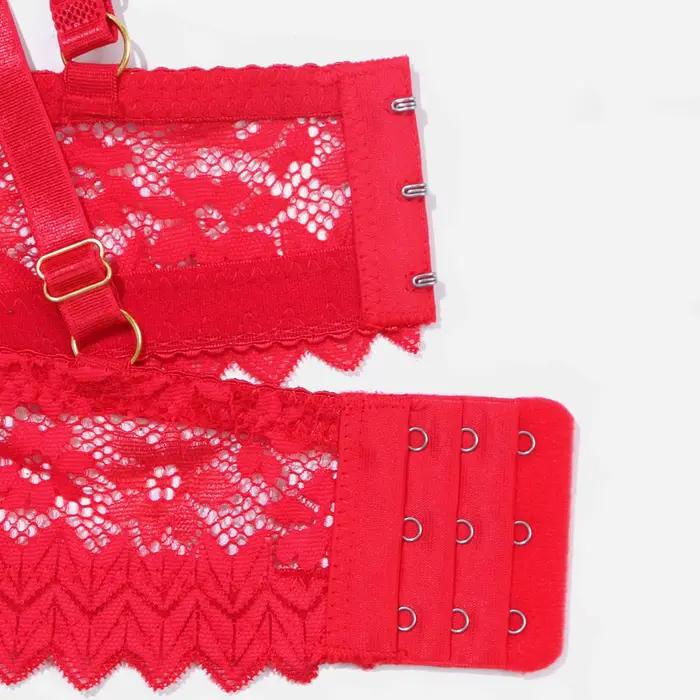 Beauwear Vyztužená podprsenka push-up s kamínky a krajkovým designem s kovovou texturou