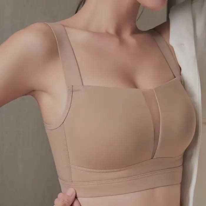 Wireless Minimizer Bra For Large Bust Women Plus Size Adjustable Comfortable Breathable Thin Cup Bralette Lingerie
