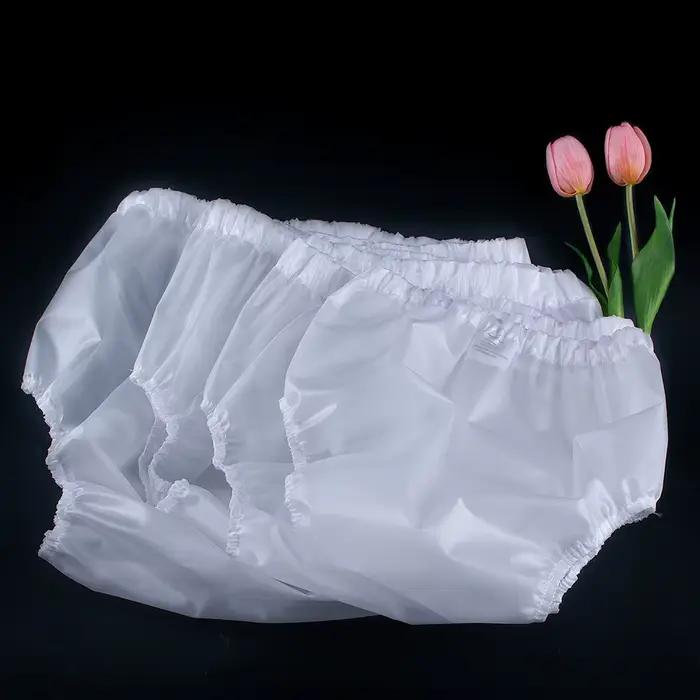 Couche-culotte en TPU imperméable réutilisable pour adulte, culotte transparente, couverture facile à nettoyer, pantalon d'incontinence, couche douce et élastique