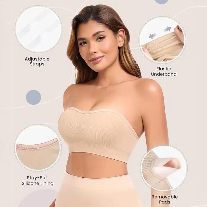 Dámská push-up podprsenka bez ramínek