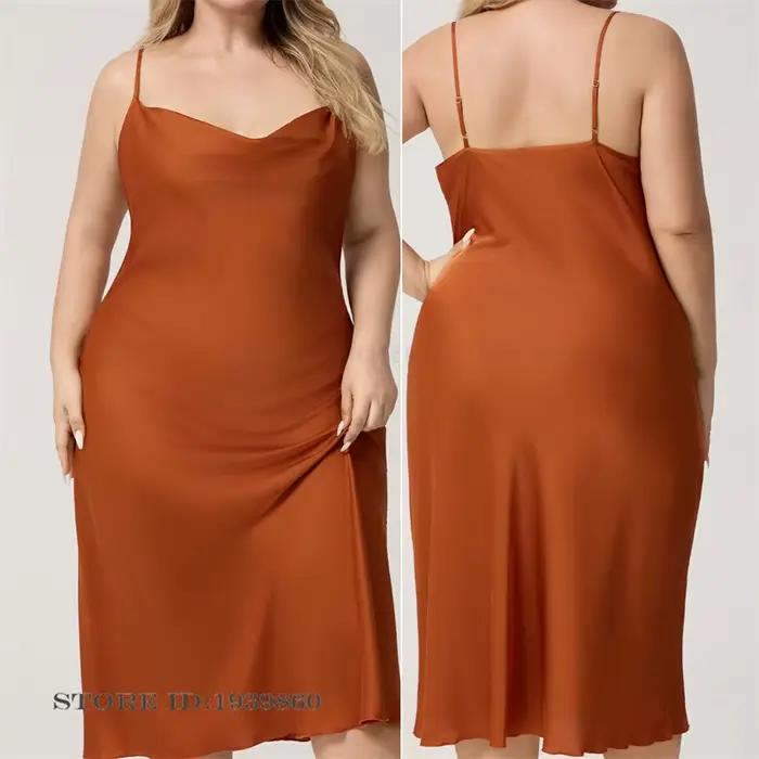 Chemise de nuit sexy en polyester pour femmes, grande taille, élégante et confortable pour toutes les occasions ```