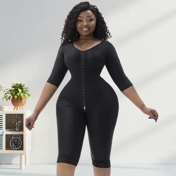 360 °   Body complet Lipo post-op récupération Shapewear Body cuisse et bras formateur bout à bout contrôle du ventre corps Shaper avec soutien-gorge