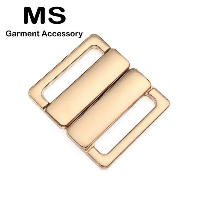 Fermoirs de soutien-gorge en métal, 20mm, fermeture avant, crochet arrière, accessoires de remplacement, fournitures de freinage, boucles en alliage