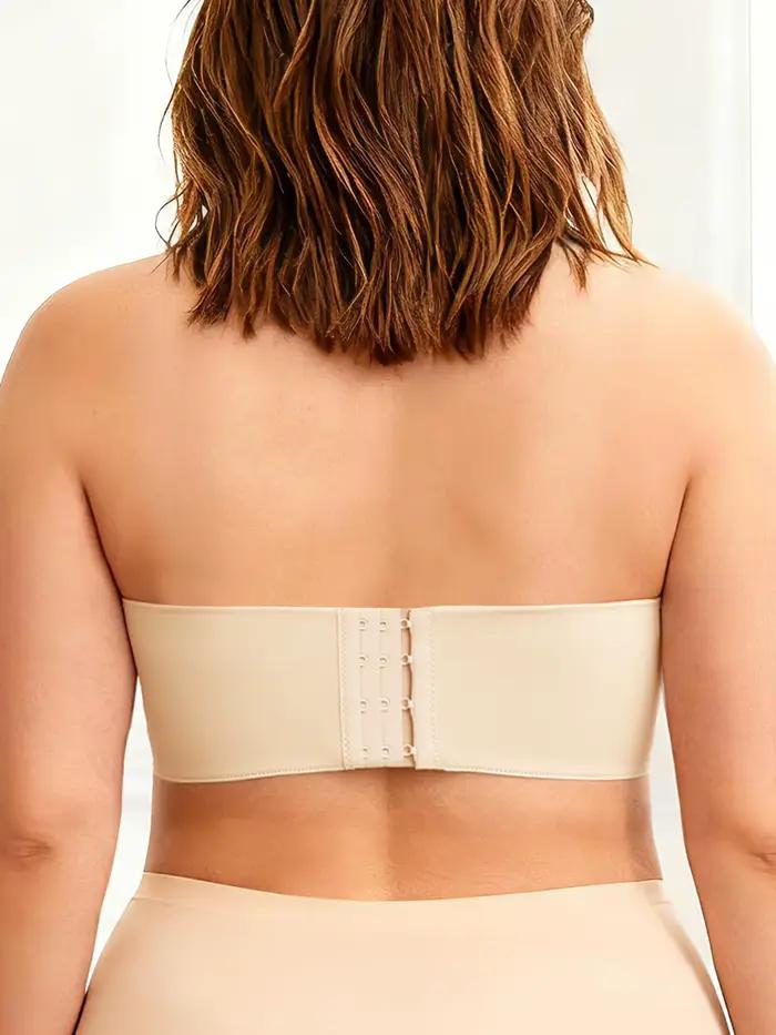 Soutien-gorge sans bretelles et sans rembourrage pour grandes tailles - Respirant, doux, très extensible, design antidérapant 6805