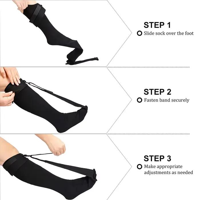 TIKE – bas de nuit pour fasciite plantaire, attelle de pied souple pour dormir, tendinite d'achille, soulagement de la douleur au talon