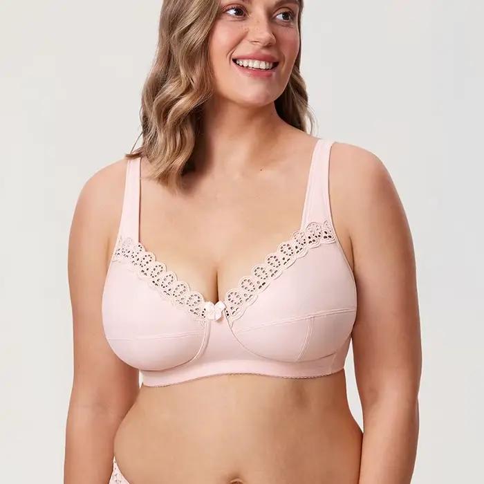 Soutien-gorge Grande Taille Delimira pour Femme – Lingerie Quotidienne DELIMIRA Noir Blanc – Collection Été 2026