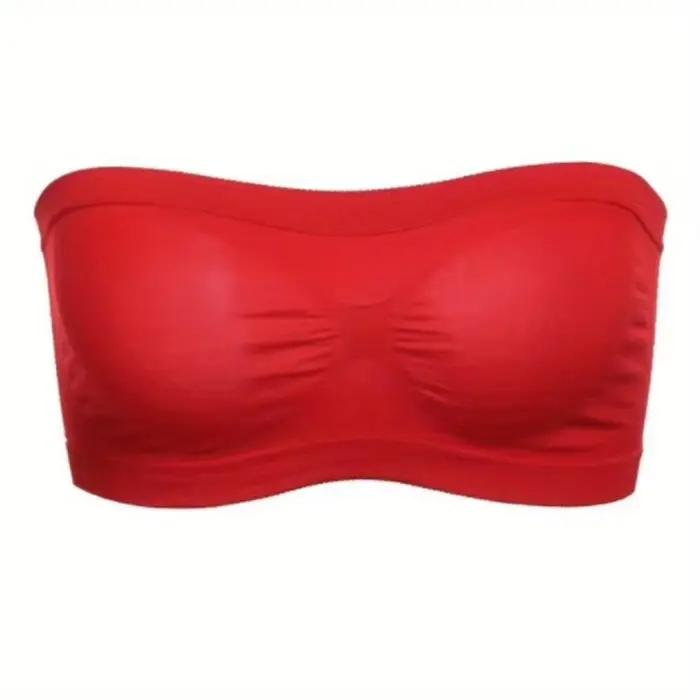 Soutien-gorge Bandeau sans bretelles pour femmes, doux, extensible, respirant, maille sans couture, sans armatures, confortable, vêtements d'été quotidiens et de cérémonie