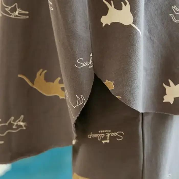 Pyjama à manches longues pour femmes, doux et décontracté, vêtements de maison en soie, ensemble de vêtements de nuit simples et confortables, nouvelle collection printemps et automne 2025