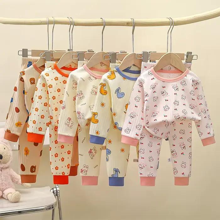 Ensemble de pyjama en coton doux à manches longues pour garçons, pyjama bleu pour tout-petits, voiture, 1 à 2, 3, 4, 5, 6, 7, 8, 9, 10 ans
