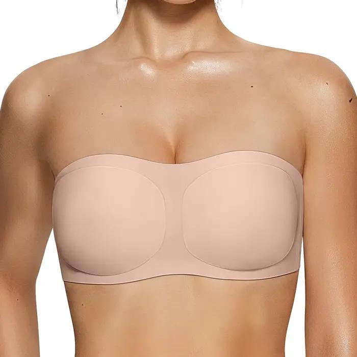 Dámská push-up bandeau podprsenka bez ramínek