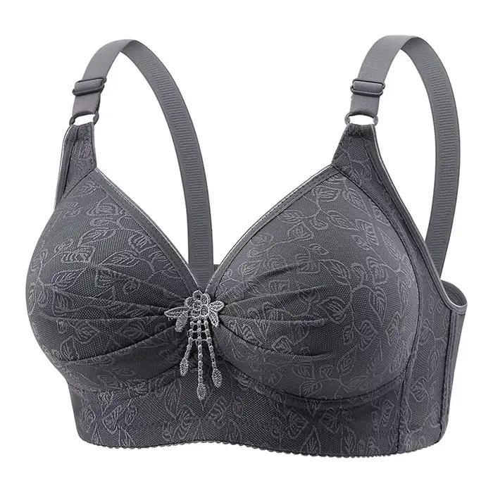 Soutien-gorge confortable et respirant pour femmes, sous-vêtements de grande taille, bonnet 36-50 B C sans anneau en acier, brassière Push up, Lingerie pour dames, nouvelle collection