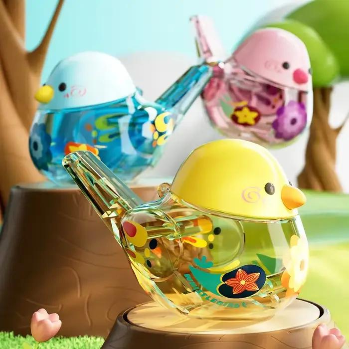 Appel d'oiseau pour bébés, sifflet d'oiseau aquatique pour nourrissons, jouets pour enfants, peut ajouter de l'eau au sifflet pour jouet d'entraînement, instrument musical