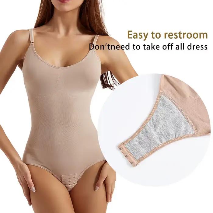 Body sculptant sans couture pour femme, culotte taille haute à entrejambe ouvert, effet liftant des fesses, corset de compression abdominale, gaine amincissante à bretelles