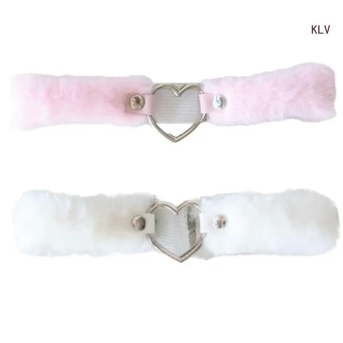 Porte-jarretelles en peluche pour femmes, harnais cuisse, sangle jarretelles pour fête Cosplay, boîte nuit, accessoire