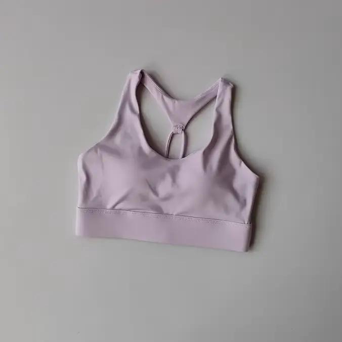 Soutien-gorge de sport haute performance pour femme, bretelles fines, dos nageur, maintien maximal, idéal pour la course, l'entraînement, la gym et le fitness