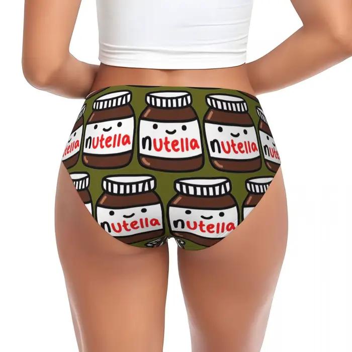 Slip Nutella personnalisé, slip confortable pour femmes, sous-vêtements respirants