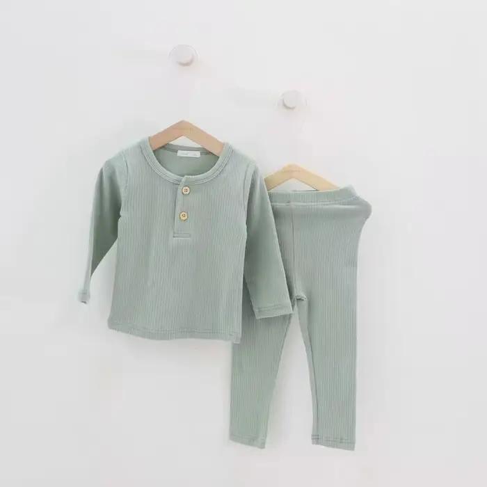 Ensembles de pyjamas en coton pour bébé, vêtements de nuit pour enfants, costume de batterie pour garçons et filles, vêtements d'intérieur trempés, 2 pièces, 1 à 11 ans