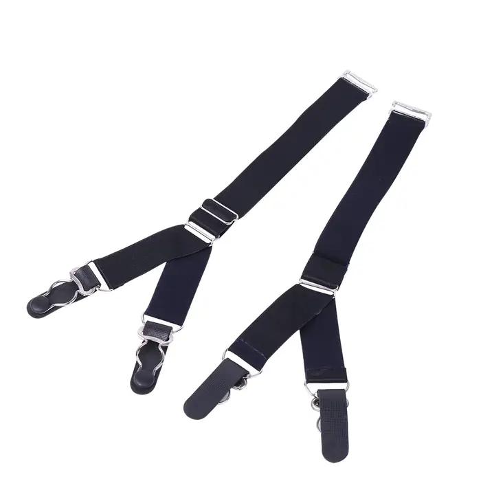 Clips de bretelles pour bas, support de Corset de remplacement, sangles de porte-jarretelles élastiques, Style Y/I, porte-chemise unisexe, attache de chaussettes