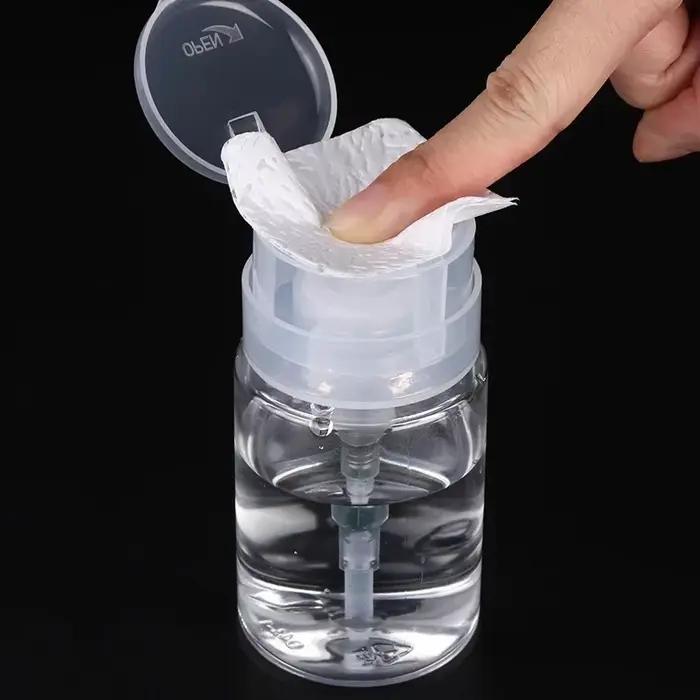 Bouteilles rechargeables de stockage d'ongles de 100 ml, distributeur de pompe à liquide vide, dissolvant de vernis à ongles, nettoyant, outils de manucure et de maquillage