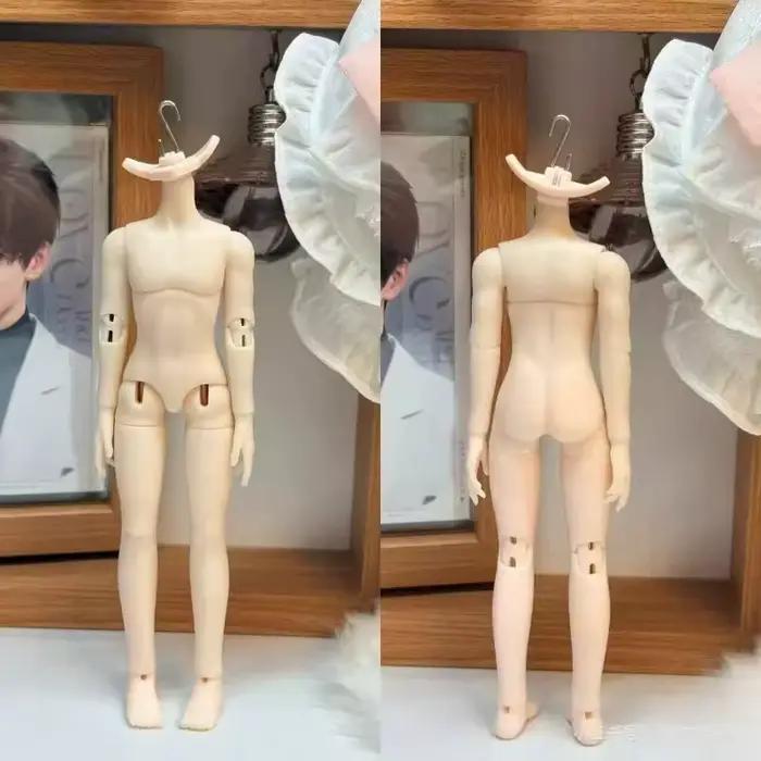 Corps masculin BJD légèrement musclé/16 cm, compatible avec GSC/DIY, articulations mobiles, poupée flexible permettant de réaliser diverses poses.