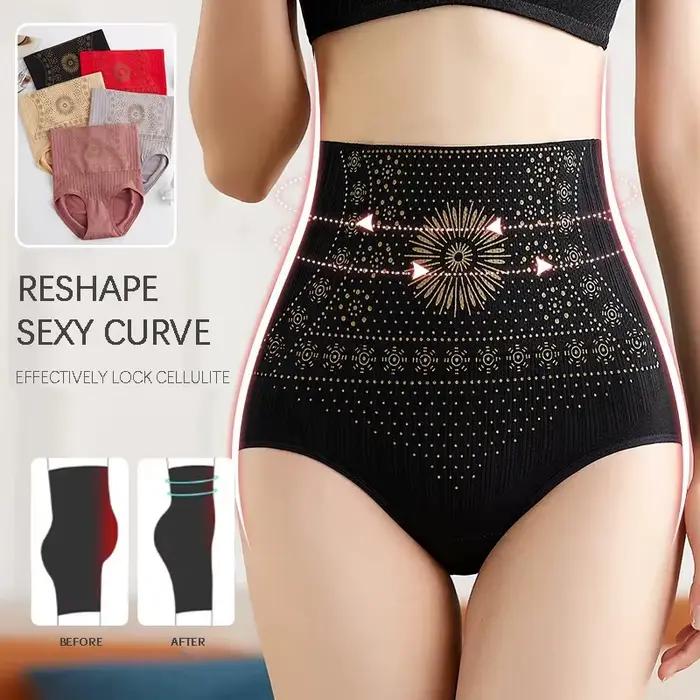 Culotte post-partum taille haute sans couture pour femmes, culotte de levage de l'abdomen et des hanches, pantalon façonnant le corps, grande taille, sous-vêtements amincissants respirants