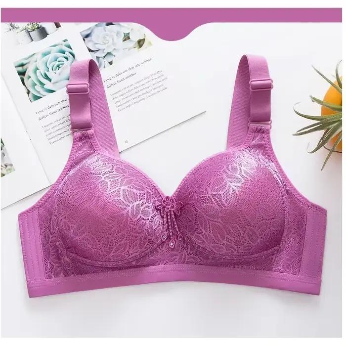 Soutien-gorge réglable et confortable, respirant, Section fine sans anneau en acier, gros seins apparaissent un petit soutien-gorge à rassemblement latéral