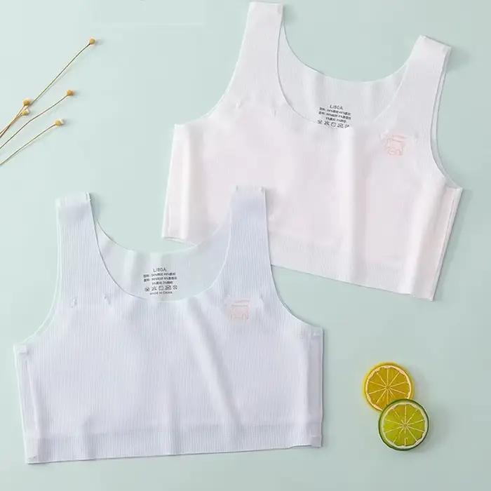 Soutien-gorge 2026 pour adolescentes, nouveau soutien-gorge de développement pour jeunes filles, sans armatures, brassière de sport pour filles, couleur unie, soutien-gorge d'entraînement