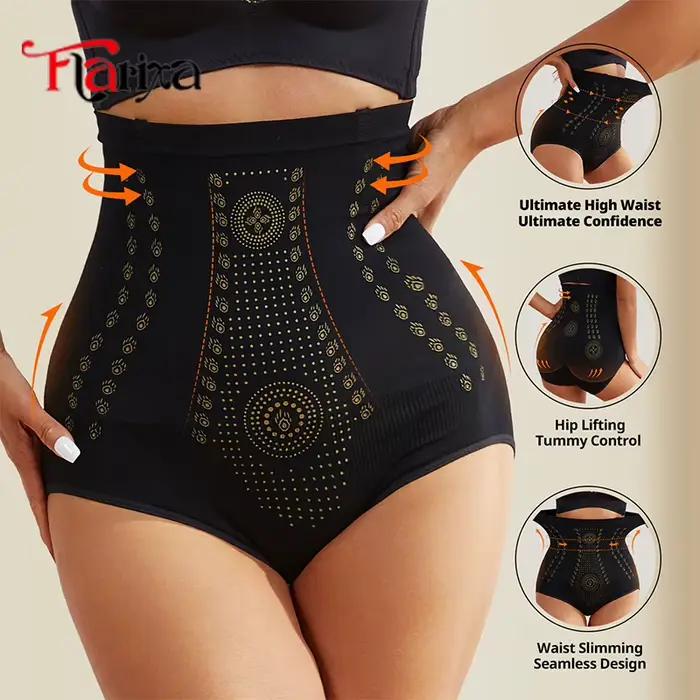 Flarixa sans couture ventre ventre Shaper culotte taille haute ventre plat façonnage pantalon pour femmes minceur hanche ascenseur sous-vêtements slips