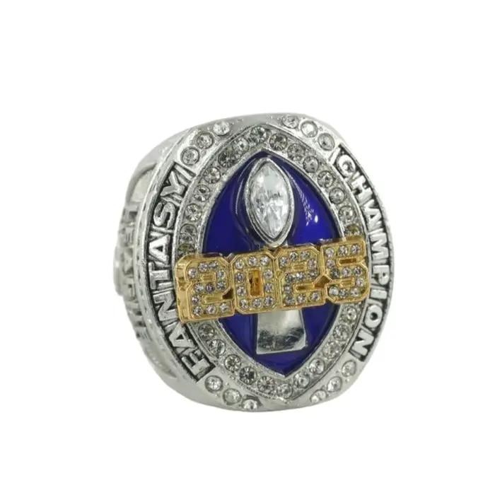 Bague commémorative du championnat de football fantastique 2025, un cadeau à la mode pour les fans, cadeau de bijoux pour hommes