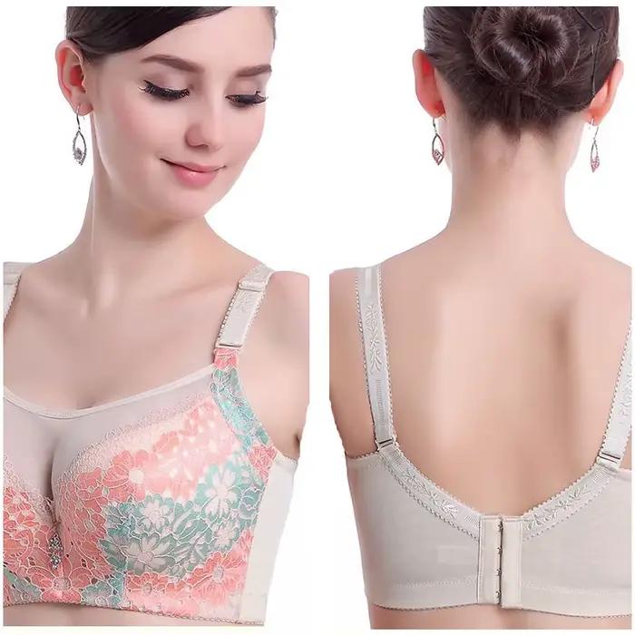 Soutien-gorge Grande Taille Femme 75-105 C D DD E F Bonnets Profonds Sexy en Dentelle Push-Up Brassière Sans Bretelles BH VS C3307