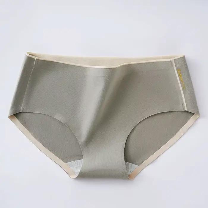 Lot de 1 culotte sans couture pour femme, sous-vêtements confortables, lingerie taille basse, culottes en coton pour femme, taille M-XL