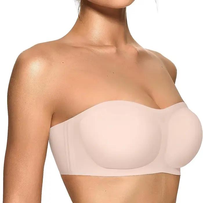 Dámská push-up bandeau podprsenka bez ramínek