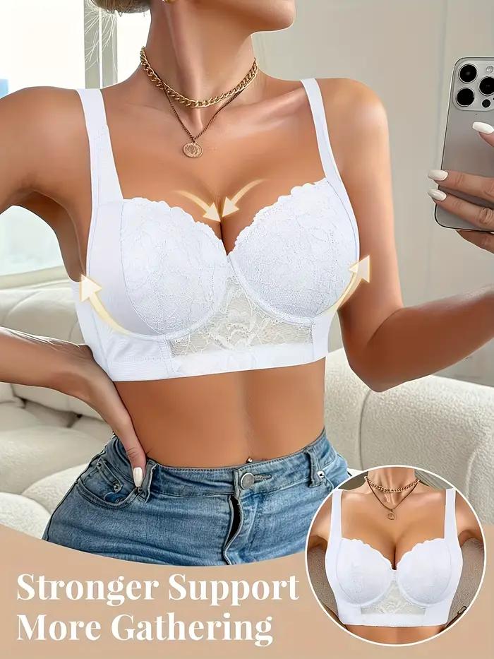 Soutien-gorge en dentelle élégant de style européen pour femme - confortable et respirant, avec armatures en acier pour soutenir le soutien-gorge, rehausser et prévenir la déformation