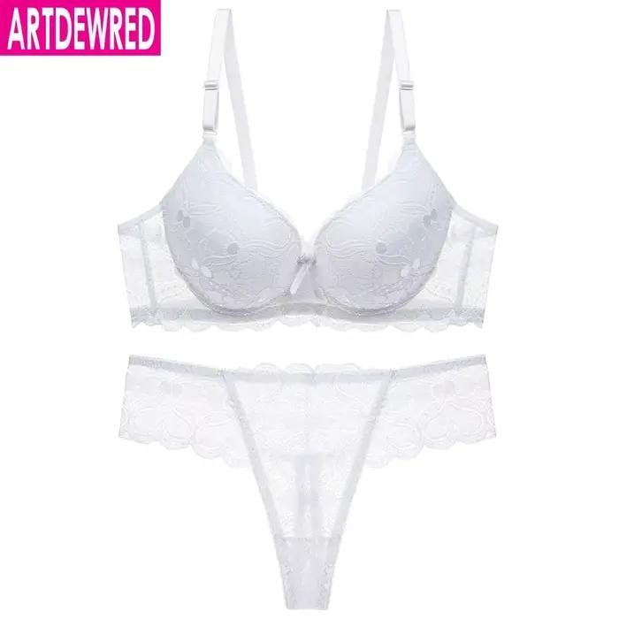 Ensemble de soutien-gorge et culotte en dentelle pour jeune fille, sous-vêtements fins et confortables, nouvelle collection 2020