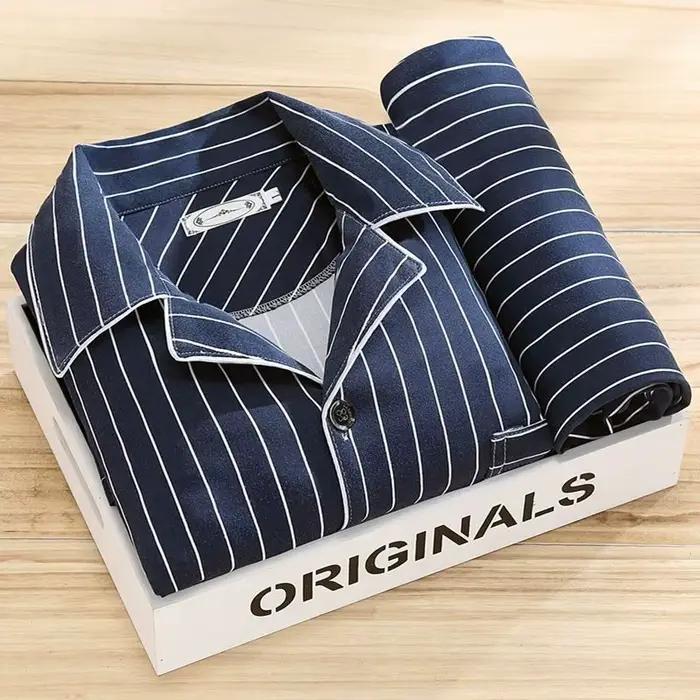 Nouvel ensemble de pyjama décontracté pour homme, pantalon à manches longues, tenue d'intérieur pour étudiant, ensemble de sportswear élégant à porter à l'extérieur