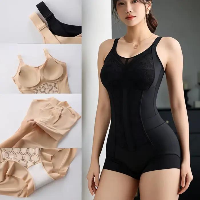 Body sculptant pour femme avec soutien-gorge intégré, amincissant, pour le contrôle du ventre, la mise en valeur des hanches et la réduction de la taille