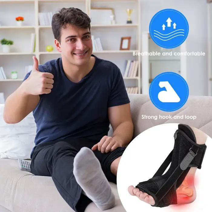 Attelle de nuit pour fasciite plantaire, attelle orthopédique réglable pour la fasciite plantaire et la tendinite d'achille, douleur sur la voûte plantaire