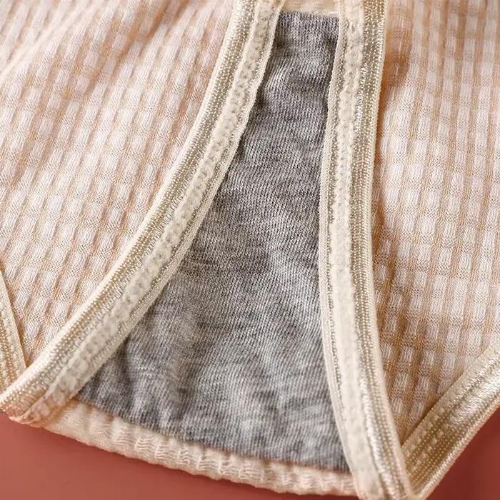 Bannirou-Culotte en coton taille basse pour femme, lingerie féminine, tongs tanga, sous-vêtements de sport intimes pour femme, 3 pièces