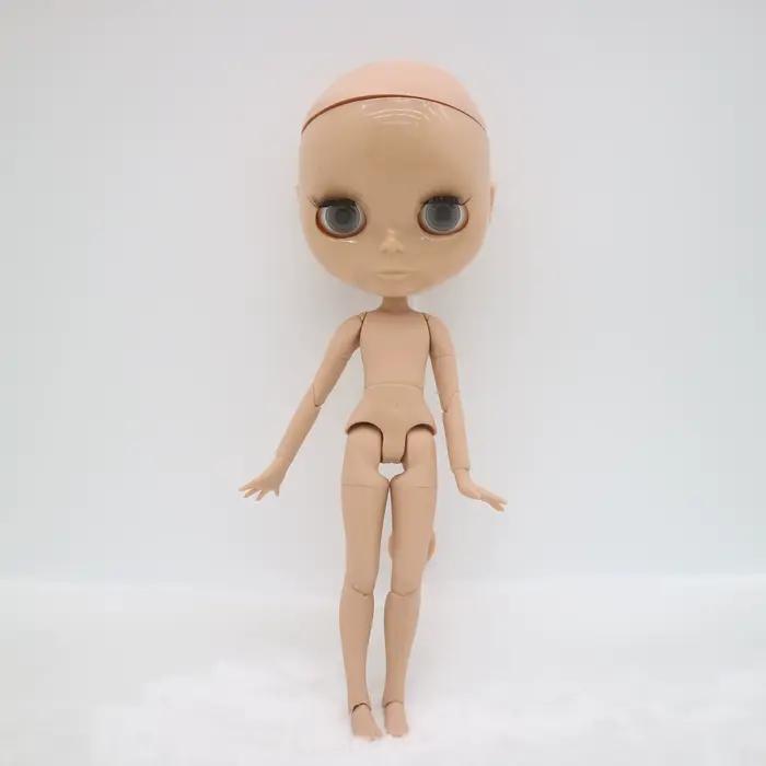 Corps articulé BJD poupée blyth nue, sans cheveux chauves sans maquillage corps de garçon