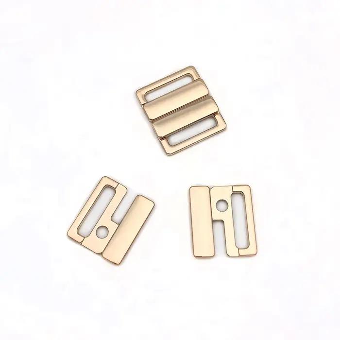 Fermoirs de soutien-gorge en métal, 20mm, fermeture avant, crochet arrière, accessoires de remplacement, fournitures de freinage, boucles en alliage