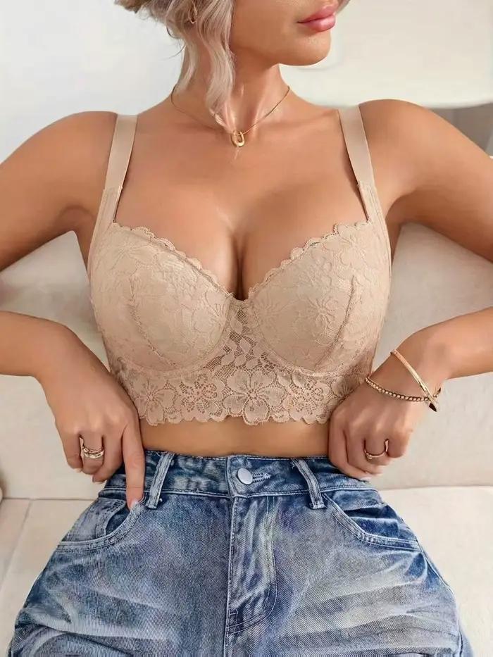 Soutien-gorge en dentelle, soutien-gorge confortable et respirant, soutien-gorge à armatures en acier, soutien-gorge anti-affaissement, lingerie et sous-vêtements sexy pour femmes