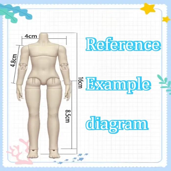 Corps masculin BJD légèrement musclé/16 cm, compatible avec GSC/DIY, articulations mobiles, poupée flexible permettant de réaliser diverses poses.
