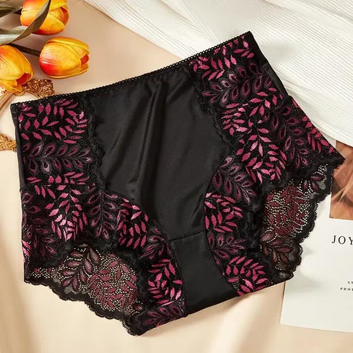 Culotte en dentelle découpée pour femme, culotte taille haute, grande taille, sous-vêtement sexy 138, Goals onlyfans