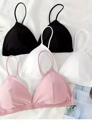 Soutien-gorge sans armatures, confortable et respirant, à la mode pour femmes (suggéré pour les tailles XS-L)
