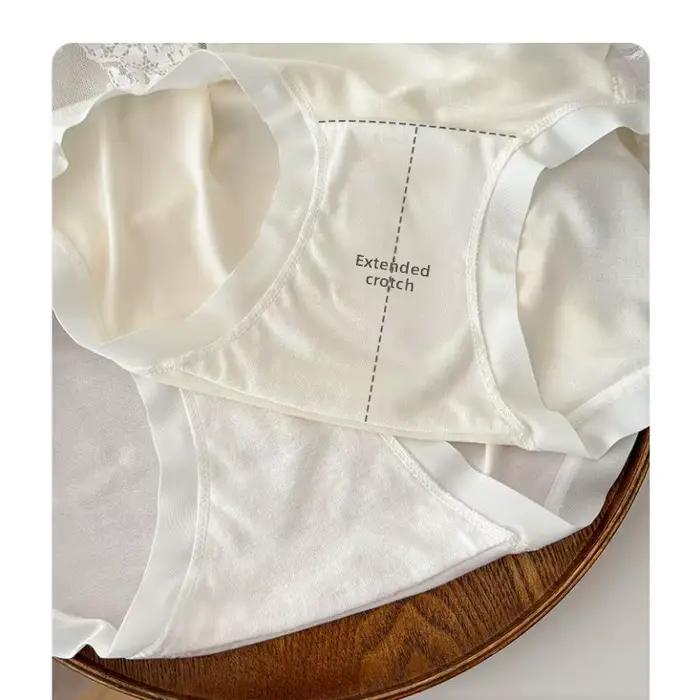 Lot de 5 culottes respirantes pour femmes, antibactériennes 10A, style vintage, dentelle ajourée, patchwork, entrejambe en coton étendu, sans couture, élastiques